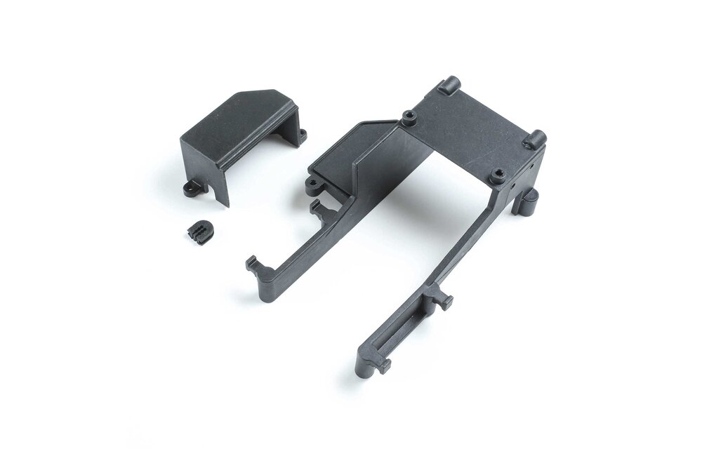 Rear Bulkhead Set, Aluminum Chassis: 22S