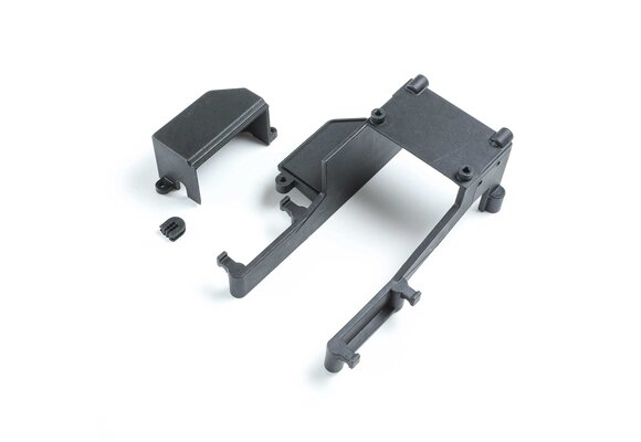 Rear Bulkhead Set, Aluminum Chassis: 22S