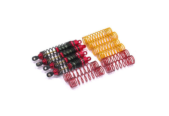 XSR Shock Set (4), Red: Nitro Stampede & Rustler