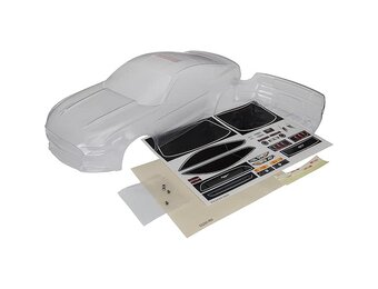 9340 - Body, Toyota Supra GT4 (clear, trimmed, requires painting)/ decal sheet