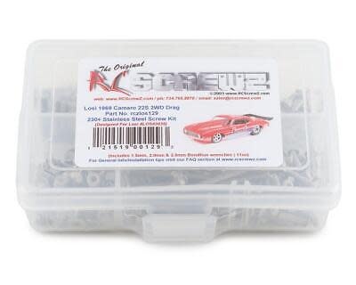 Stainless Steel Screw Kit: Losi 1969 Camaro22S 2WD