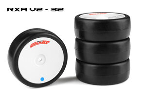 Attack RXA V2 Rubber Tires, for 1/10 EP Touring, 32 Shore, Asphalt (4pcs)