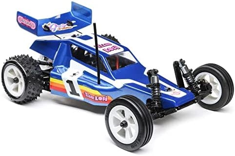 1/16 Mini JRX2 2WD Buggy Brushed RTR, Blue LOS01020T2