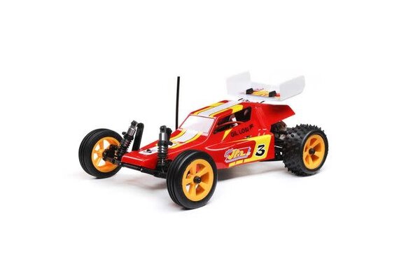 1/16 Mini JRX2 2WD Buggy Brushed RTR, Red    LOS01020T1
