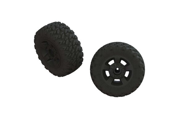 dBoots 'Ragnarok Mt' Tire Set Glued Black (2)