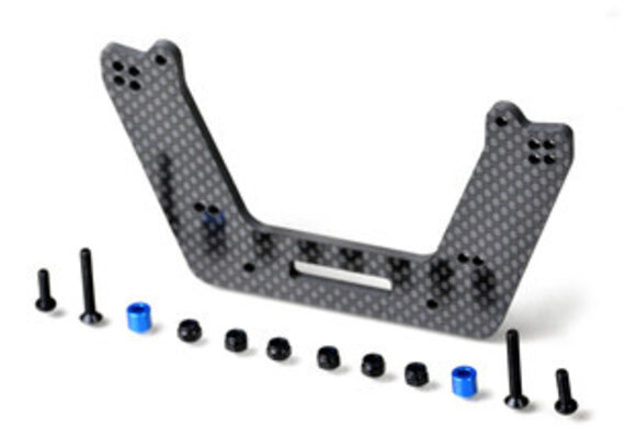 Carbon Fiber Front Drag Tower, for Shorter 4Tec Shock, fits Slash  EXO1982