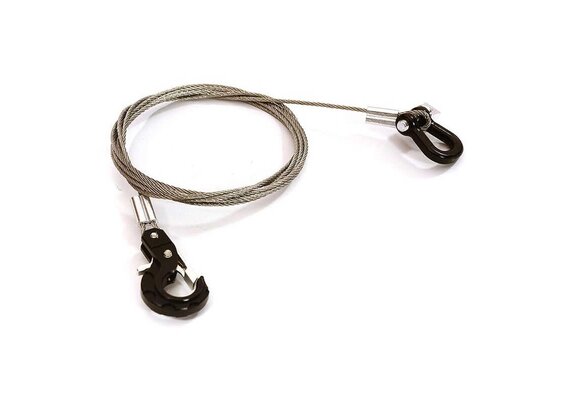 1/10 Steel Tow Cable,D-Ring/Tow Hook-OffRoad Crawl