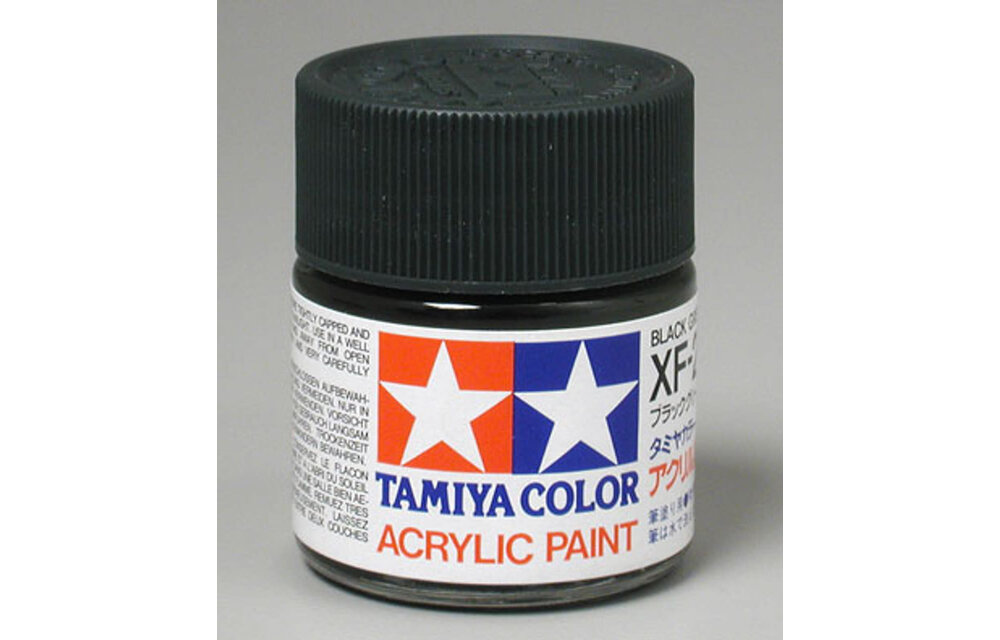 Tamiya XF-27 Flat Black Green Acrylic Paint (23ml)