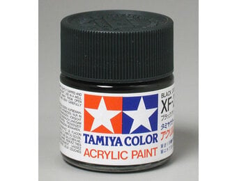 Tamiya XF-27 Flat Black Green Acrylic Paint (23ml)