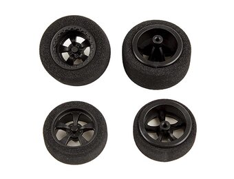 DR28 Front/Rear Wheels and Tires, mounted (2)