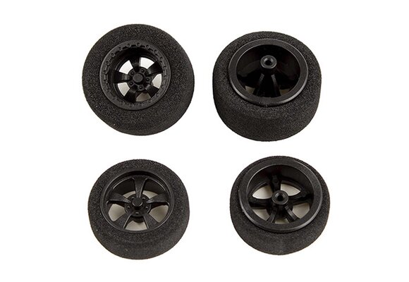 DR28 Front/Rear Wheels and Tires, mounted (2)