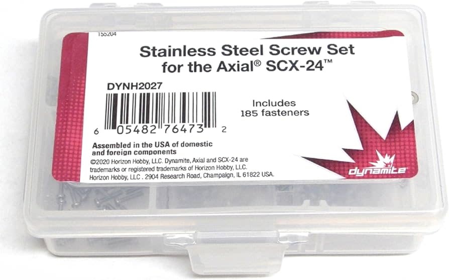 Stainless Steel Screw Set: Axial SCX24