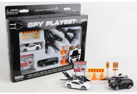 Spy Planes & Vehicles Die Cast Playset (10pc Set)