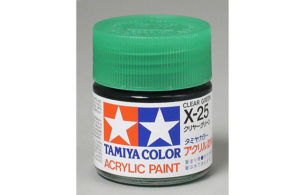 Acrylic X25 Gloss,Clear Green Paint