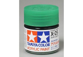 Acrylic X25 Gloss,Clear Green Paint
