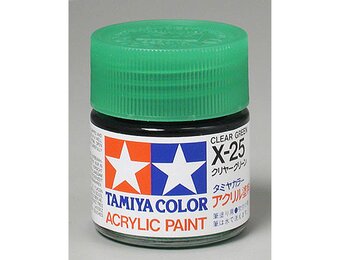 Acrylic X25 Gloss,Clear Green Paint