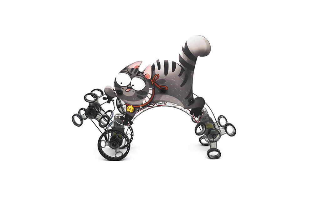 CLIMBING CAT & HOPPING MOUSE  PYSXP03101