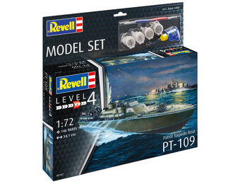 1/72 PT109 Patrol Torpedo Boat Model Kit w/paint & glue