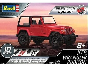 1/25 Jeep Wrangler Rubicon Snap Model Kit