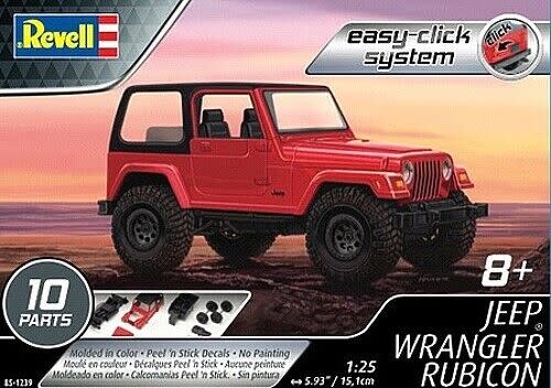1/25 Jeep Wrangler Rubicon Snap Model Kit