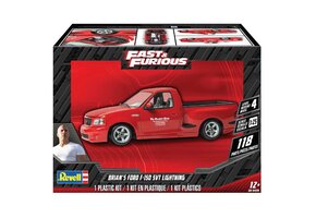 1/25 Fast & Furious Brian's Ford F150 SVT Lightning Pickup Truck Plastic Model Kit
