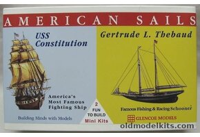 American Sails: 1/400 USS Constitution Frigate & 1/250 Gertrude L. Thebaud Fishing Schooner