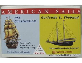 American Sails: 1/400 USS Constitution Frigate & 1/250 Gertrude L. Thebaud Fishing Schooner