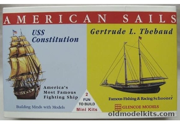 American Sails: 1/400 USS Constitution Frigate & 1/250 Gertrude L. Thebaud Fishing Schooner