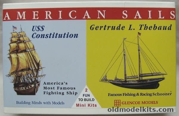 American Sails: 1/400 USS Constitution Frigate & 1/250 Gertrude L. Thebaud Fishing Schooner