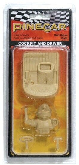 Pine Car Mad Racer Cockpit & Driver P3920