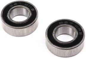 7 x 14 x 5mm Ball Bearing, Rubber Sealed (2)