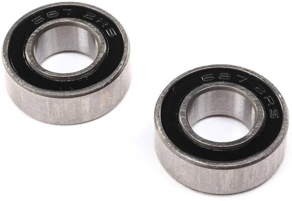 7 x 14 x 5mm Ball Bearing, Rubber Sealed (2)