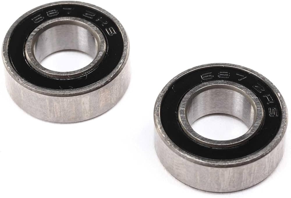 7 x 14 x 5mm Ball Bearing, Rubber Sealed (2)