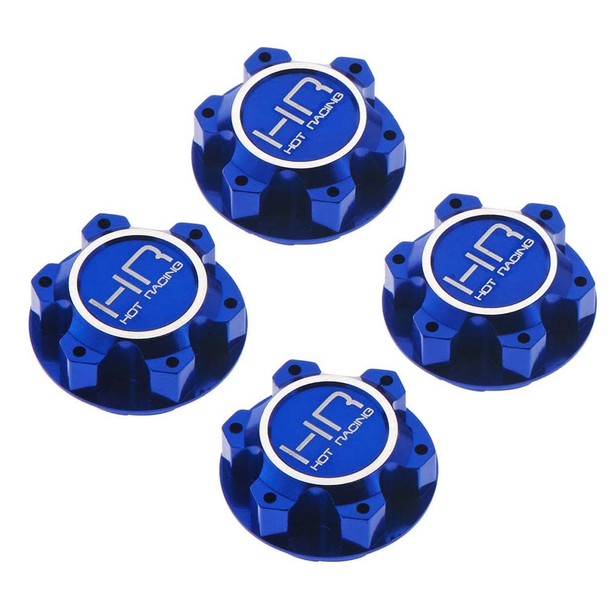Aluminum 25mm Hex Serrated Nut Blue X-Maxx