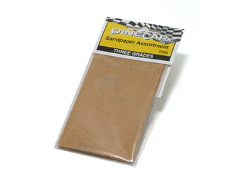 Pinecar Sandpaper Assortment (3 grades), P380