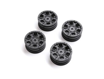 1.0 Ford Bronco Wheel Black (4): SCX24
