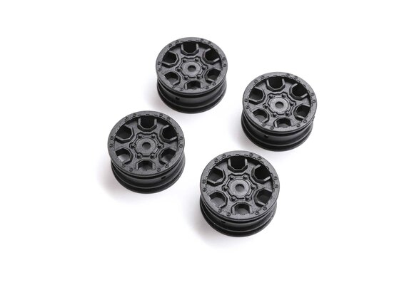 1.0 Ford Bronco Wheel Black (4): SCX24
