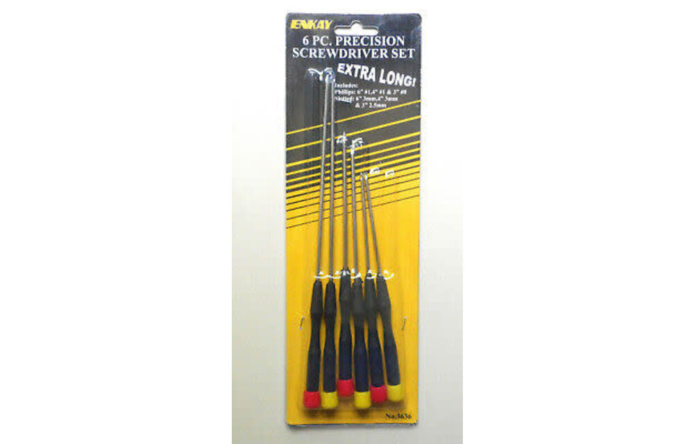 X-Long Precision Screwdriver,Set of 6