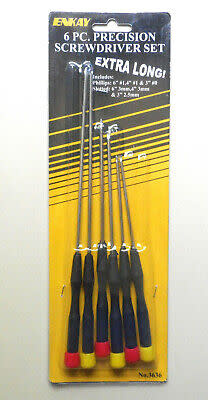 X-Long Precision Screwdriver,Set of 6