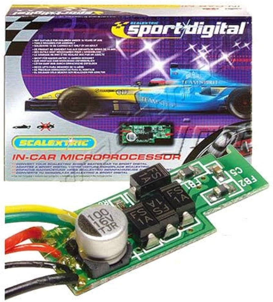 scalextric digital chip, in-car processor