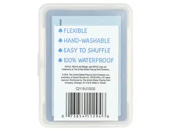 HOYLE CLEAR WATERPROOF PLAYING CARDS   BIC130012019