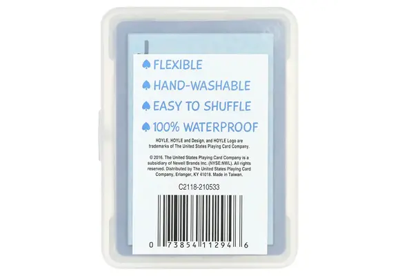 HOYLE CLEAR WATERPROOF PLAYING CARDS   BIC130012019