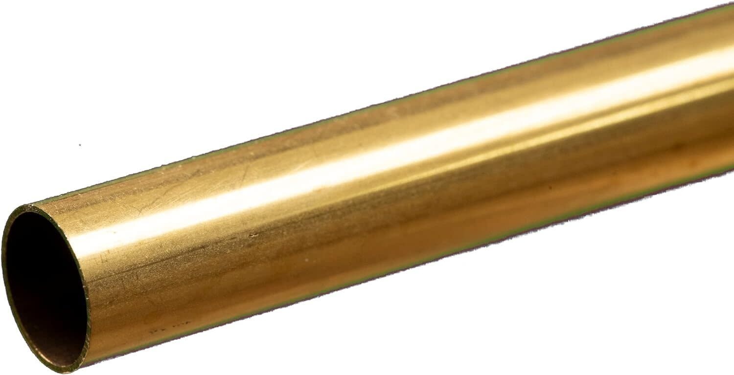 3/8"x12" round brass tube 0.14"