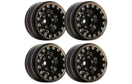 1.0" Z1 Brass Beadlock Crawler Wheels, for 1/24 Axial SCX24, PHB5324