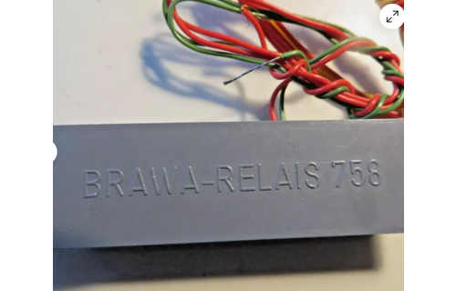 Brawa HO Scale Relay #758, 1185, "Made in W. Germany"