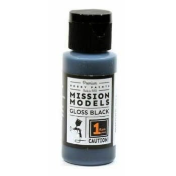 Acrylic Model Paint 1oz Bottle, Gloss Black Base for