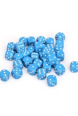 Chessex Chessex: 12mm D6 - Opaque - Blue w/ White