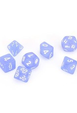 Chessex Chessex: Poly 7 Set - Frosted - Blue w/ White
