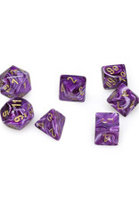 Chessex Chessex: Poly 7 Set - Vortex - Purple w/ Gold