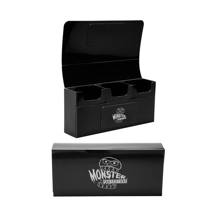 Monster Protectors Monster Deck Box Triple Matte Black TATE'S